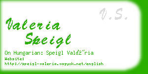 valeria speigl business card